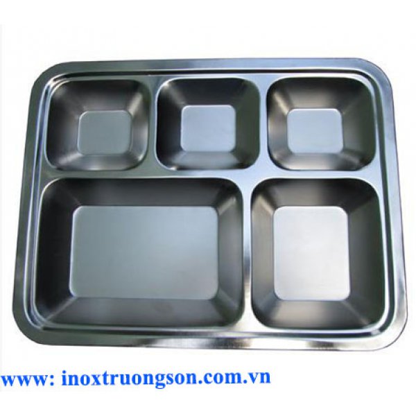 Khay Inox 5 Ô