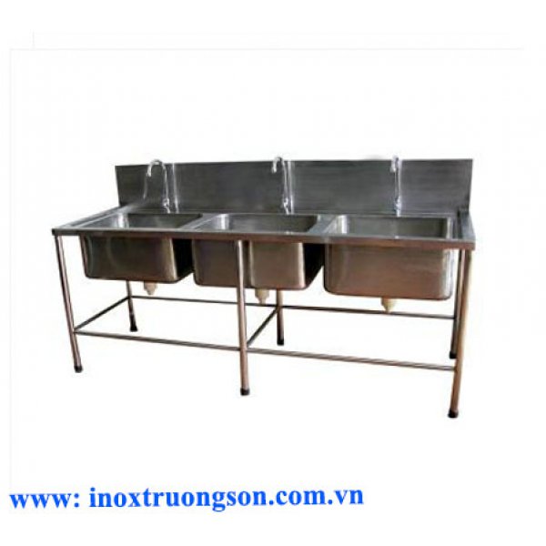 Bồn 3 ô inox